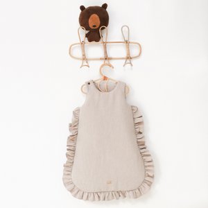Babyschlafsack aus Leinen mit Rüschen, Babyschlafsack mit Rüschen Sommer 1 TOG, 1,5 TOG, 2,5 TOG
