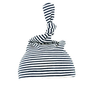 Baby hat Newborn with button stripe OK 4145