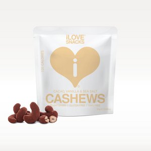 iLOVE SNACKS Cacao Cashews with Vanilla & Sea Salt 22g