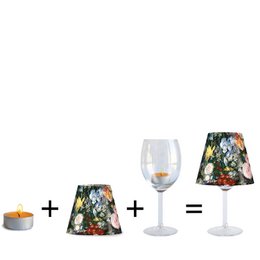 Barok blomster lampeskærm