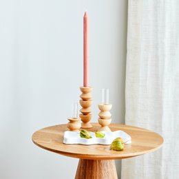 Totem Holzvase - Kurz Nº 5