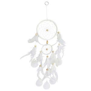 Raamdecoratie dromenvanger wit 12cm