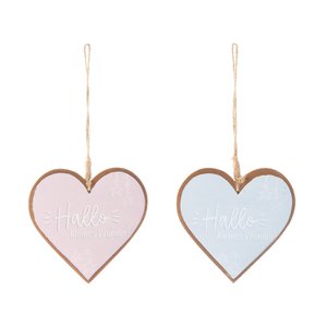 Hänger Herz "Klitzeklein" 2-sortiert