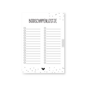 Note pad shopping list