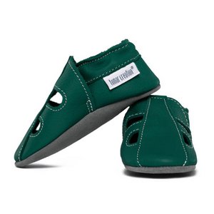 chaussons cuir ete - avocado