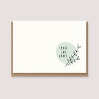 Folded card with envelope - "Consolation and Strength"