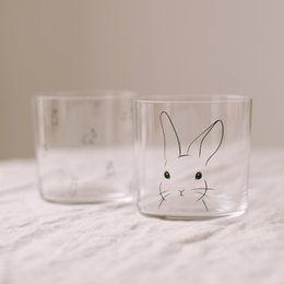 Trinkglas Hase schwarz (VE = 4 Stk)