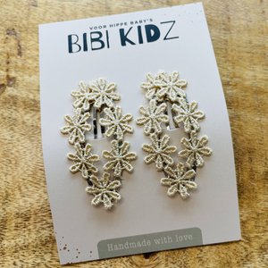 Haarnadel ovale Blume natur