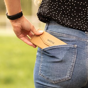 Handmade Glasses Case made of Kraft Paper — Foldable Glasses Case for Women and Men — Vegan Hard Case Eyewear Box — Eco-friendly Glasses Pouch — Unisex