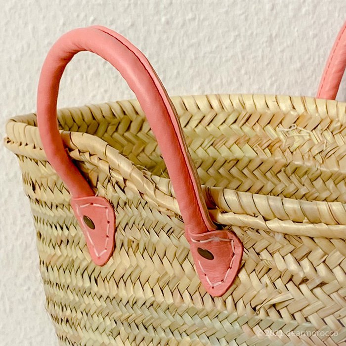 French Market Basket with Long & Short Handles