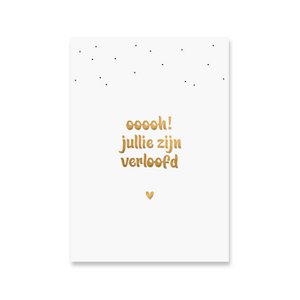Engagierte Karte | Goldfolie
