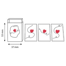 Diy Mini Art - Love Red (4 PC)