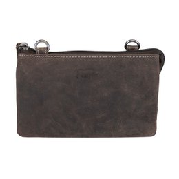 Lille skuldertaske I 3 farver Buffalo Læder - Festivaltaske - Lædertaske Lille - Crossbody taske til kvinder - Str. M