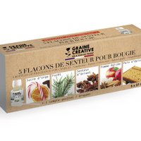 SET OF  5 BOTTLES  27 ML CANDLE SCENTS 5 PERFUMES + DROPPER