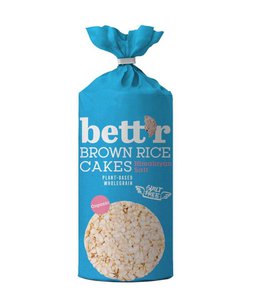 Brown Rice Cakes Himalayan Salt, organic, Bett'r, 120g