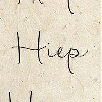 Minikaartje 'Hiep hiep hoera'
