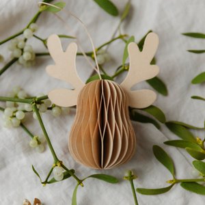 Papieren hanger eland - lichtbruin