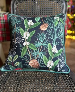 Kerstmotief Kussensloop 45x45cm, 100% katoen | Kerst bos