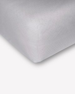 Musselin-Spannbettlaken "Eliane" • Light Grey