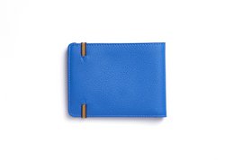 Portafoglio minimalista azzurro