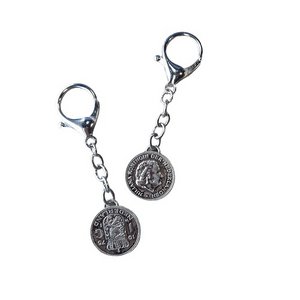 Golden key ring / shopping cart coin