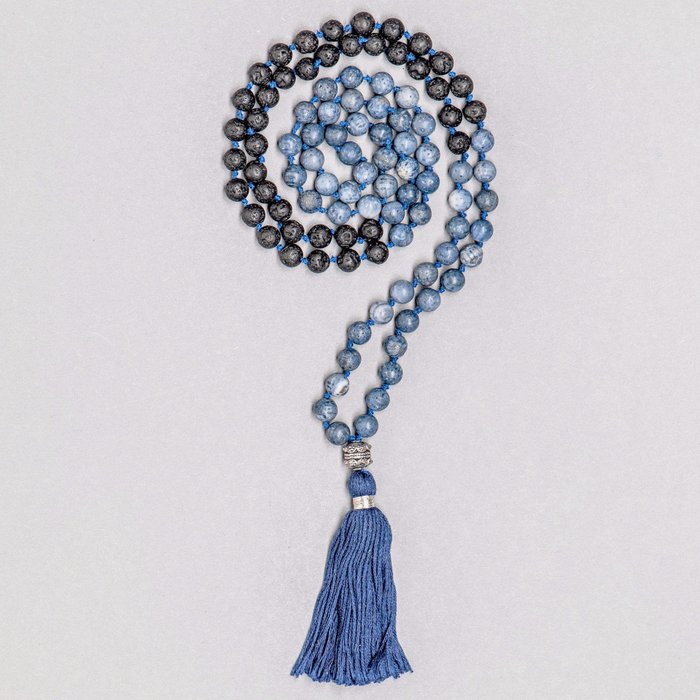 Deep Ocean Man Gemstone Mala