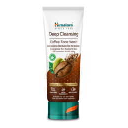  Brown coffee face wash tube with green base, deep cleansing formula, 100ml Himalaya cleanser