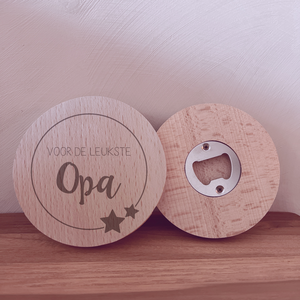 Flesopener rond voor de leukste opa
