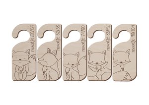 Größenbügel Füchse Größe 50 bis 104