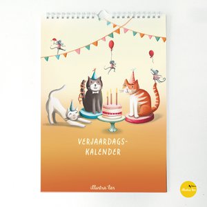 birthday calendar - wall calendar A4
