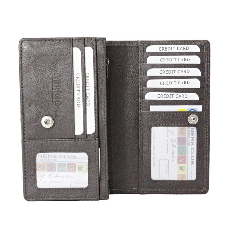 Cartera Mujer Piel Vaqueta - RFID Antideslizante - Cartera Mujer Ideal