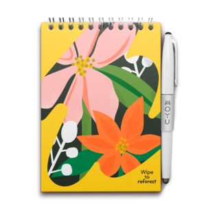 MOYU Erasable Notebook A6 Hardcover - Flower Vibes
