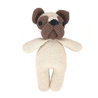 Luna-Leena bulldog Lewis - organic cotton - hand crochet in Nepal