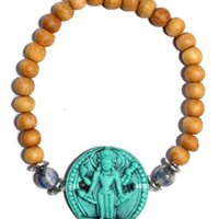 Bracelet Sandalwood Turquoise Vishnu