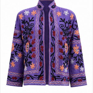 HS Luchtige Katoenen Damesjas Ornament Print - Meerdere kleuren