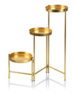 SWEN GOLD Blumenständer H60x19cm, H40x19cm, H19,5x19cm