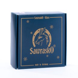Stofkrans og julekugle med landskabsmotiv