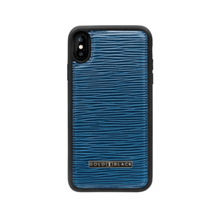 iPhone XS Max leather sleeve Unico blue (real leather)