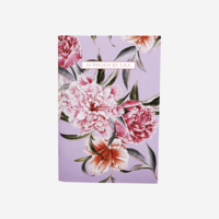 A5 Notebook in Luxurious Lilac Floral