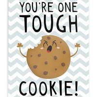 Greeting card Postcard Get well soon card // Kawaii You're One Tough Cookie!