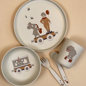 Marius Tafelservice aus Biokunststoff (PLA) im 5er-Pack