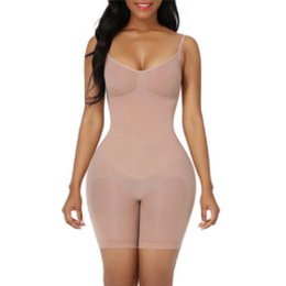 Sculpting Bodysuit Shapewear - Mid Thigh - Nude