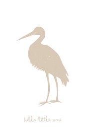 Lykønskningskort Fødselsstork