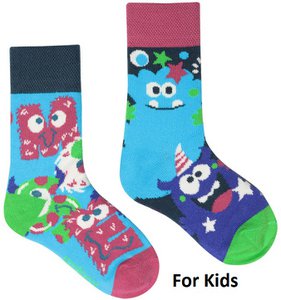 S-K8.3 SOCK2461-004 Socken Größe 33-38 Monster für Kinder