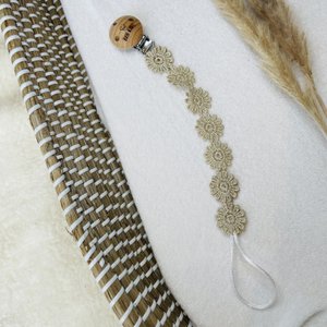 Schnullerclip Blumen