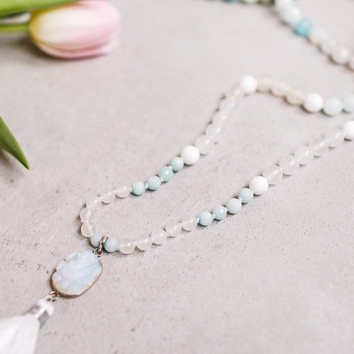 Clear Vision Gemstone Mala