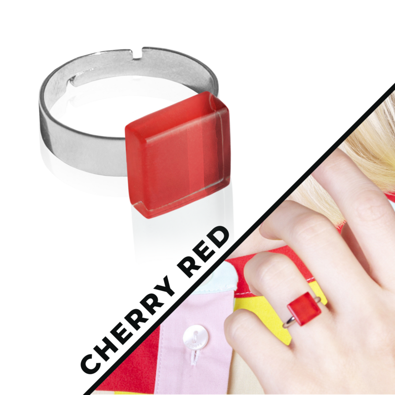 Minimalistisk ring med sten • 10 mm • justerbar i størrelse / individuel / bæredygtig