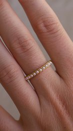 Africa - Anello vintage con perla in oro