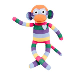 Kuscheltier Sockenaffen Midi bunt