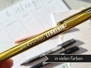 Metallic ballpoint pen "teacher"